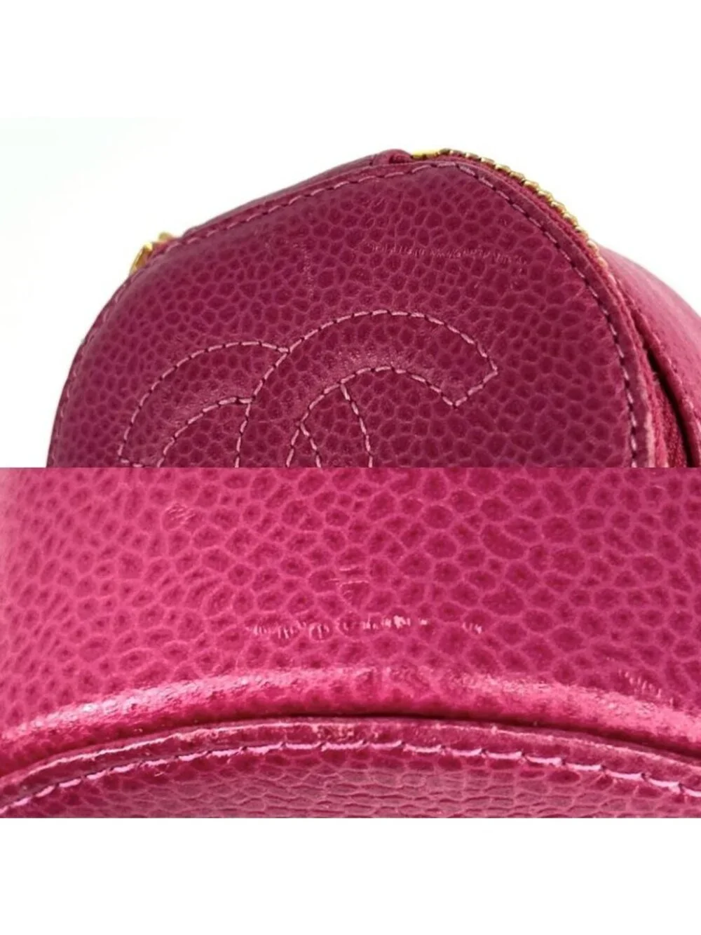 Chanel Pouch Jewelry Case Accessory Round Small Coco - Picture 7 of 9